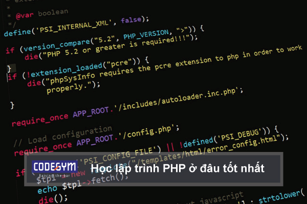 Học lập trình PHP ở đâu tốt nhất