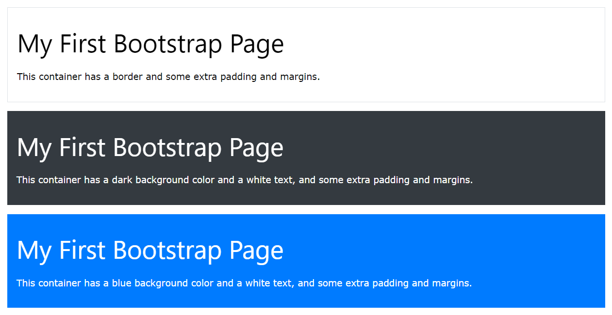 Container trong Bootstrap 4
