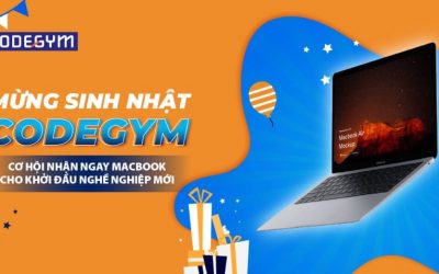 Mừng sinh nhật CodeGym – Test GMAT ngay, nhận Macbook liền tay!