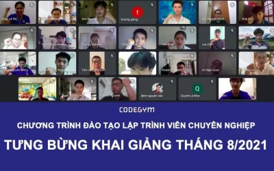 CodeGym Hà Nội khai giảng khóa học Tháng 08/2021