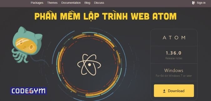 Công cụ lập trình web Atom