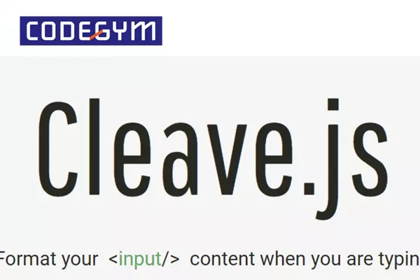 Thư viện của Javascript Cleave.js