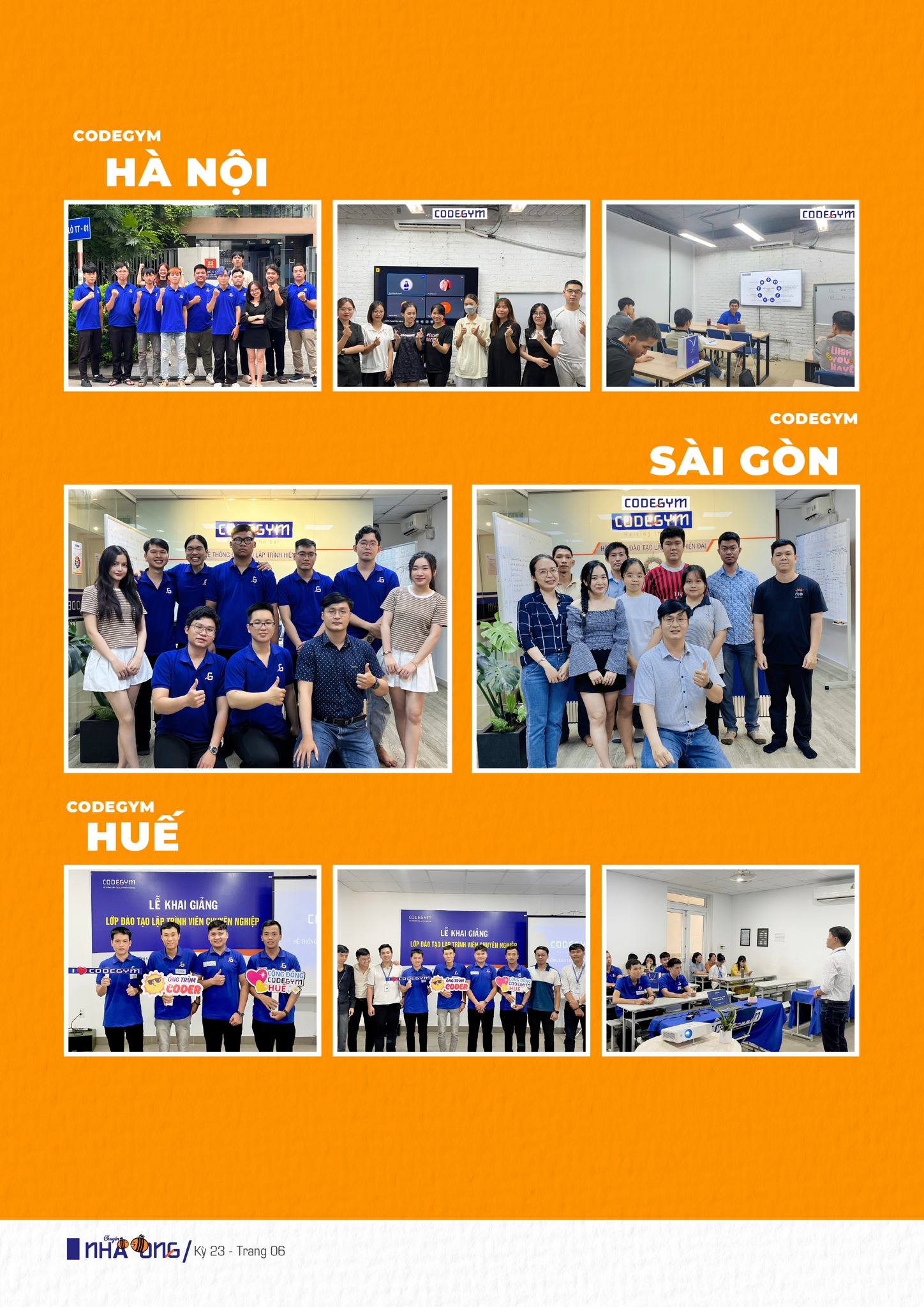 Lễ khai giảng cùng các tân học viên CodeGym tại Hà Nội, Sài Gòn và Huế