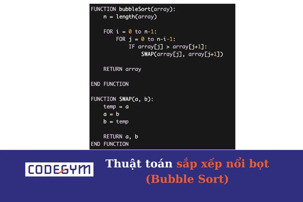 [Mỗi ngày một thuật toán] Thuật toán sắp xếp nổi bọt 