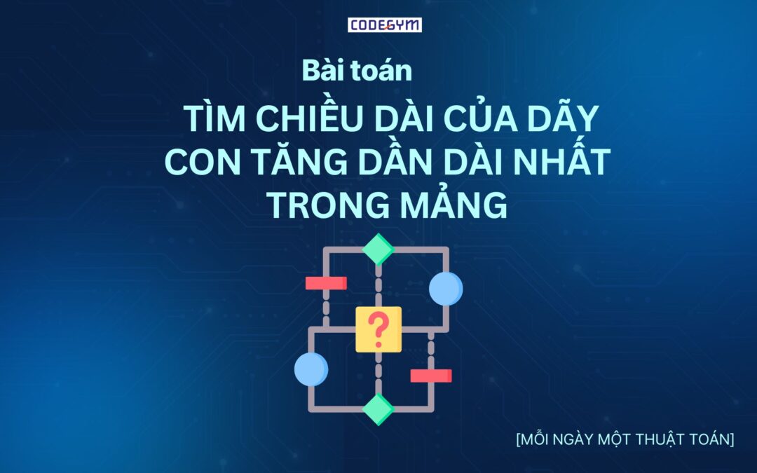 Tìm chiều dài của dãy con tăng dần dài nhất trong mảng