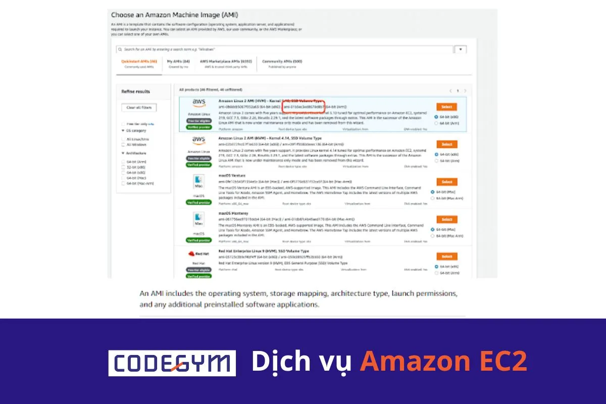 Dịch vụ Amazon EC2