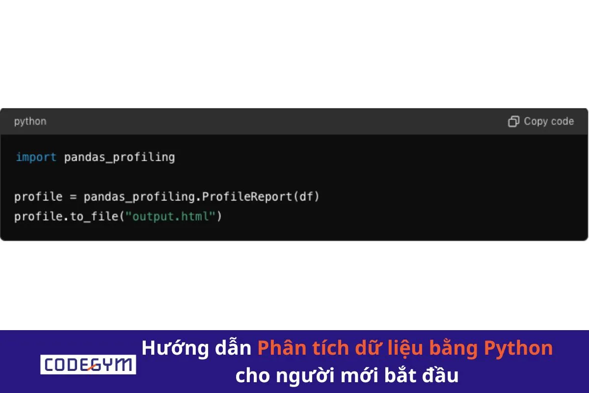 Hướng dẫn Phân tích dữ liệu bằng Python cho người mới bắt đầu