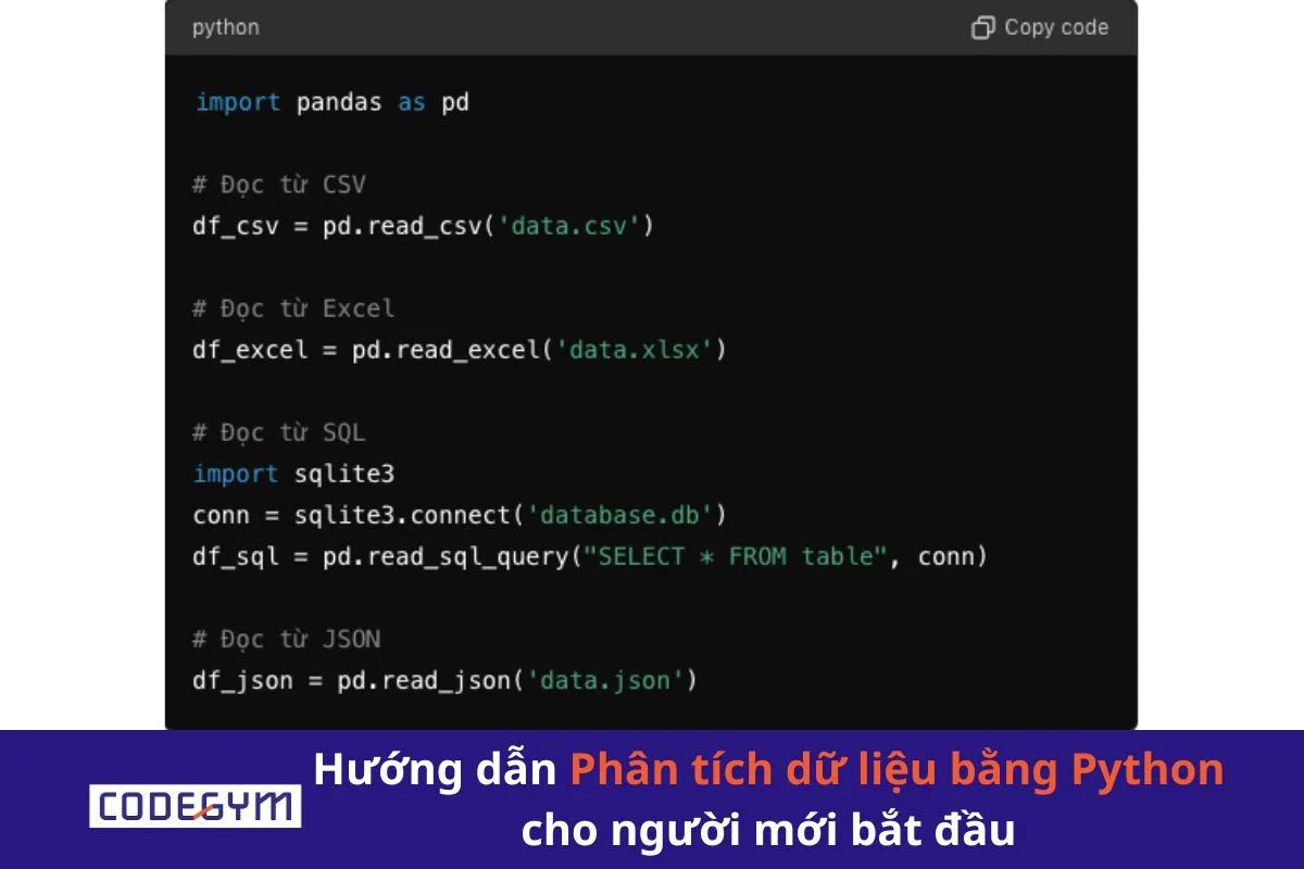 Hướng dẫn Phân tích dữ liệu bằng Python cho người mới bắt đầu