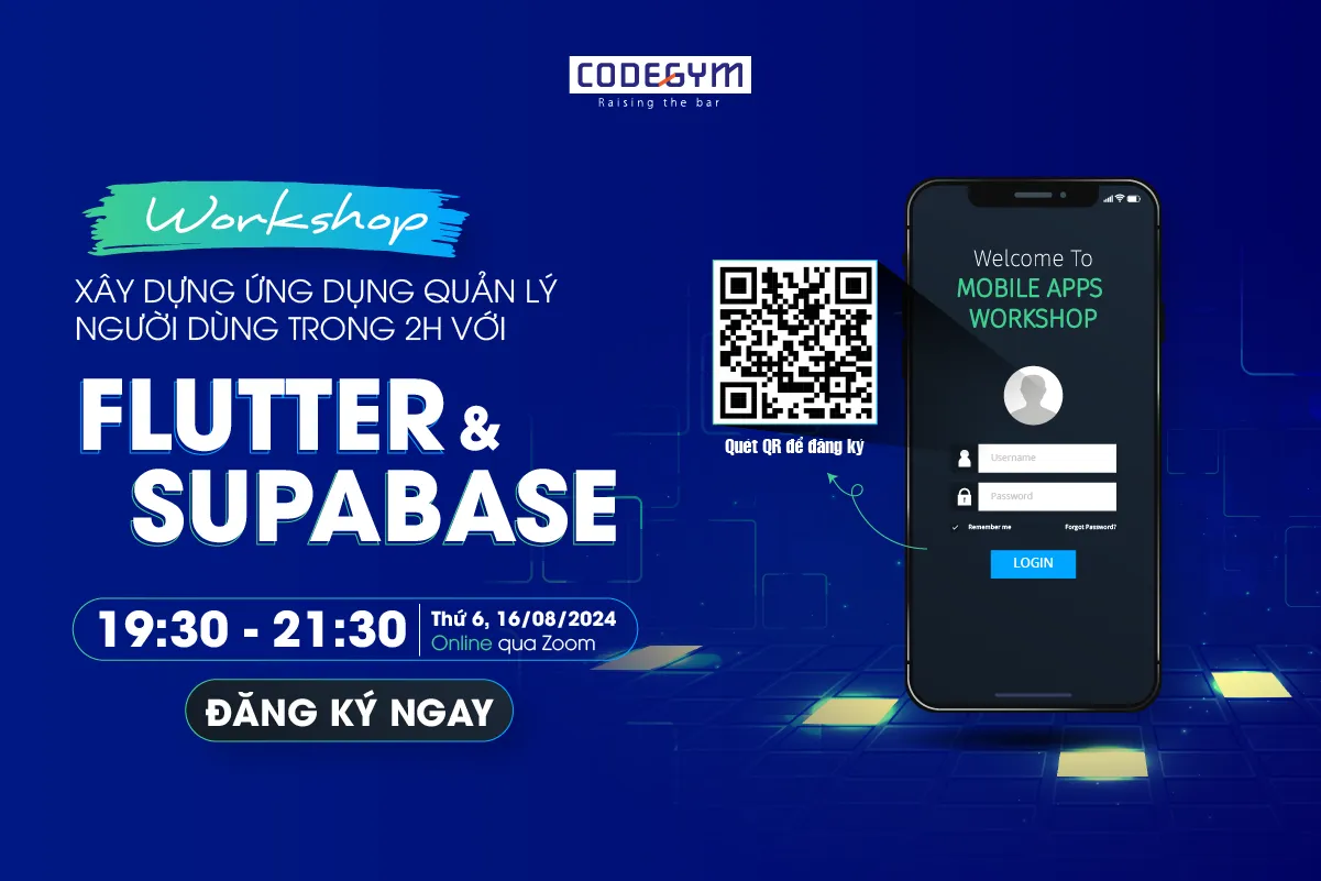 [Workshop] Xây dựng ứng dụng quản lý người dùng trong 2h với Flutter & Supabase