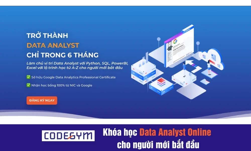 Khóa học Data Analyst Online cho người mới bắt đầu