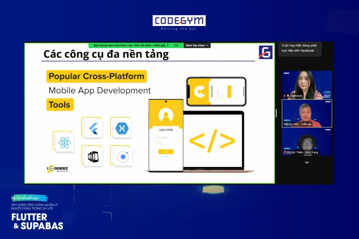 Tổng kết workshop “Xây dựng ứng dụng quản lý người dùng trong 2h với Flutter & Supabase”