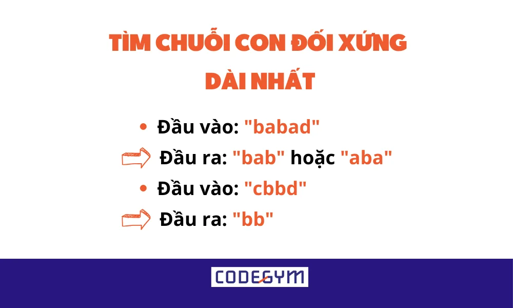 [Mỗi ngày 1 thuật toán] Tìm chuỗi con đối xứng dài nhất