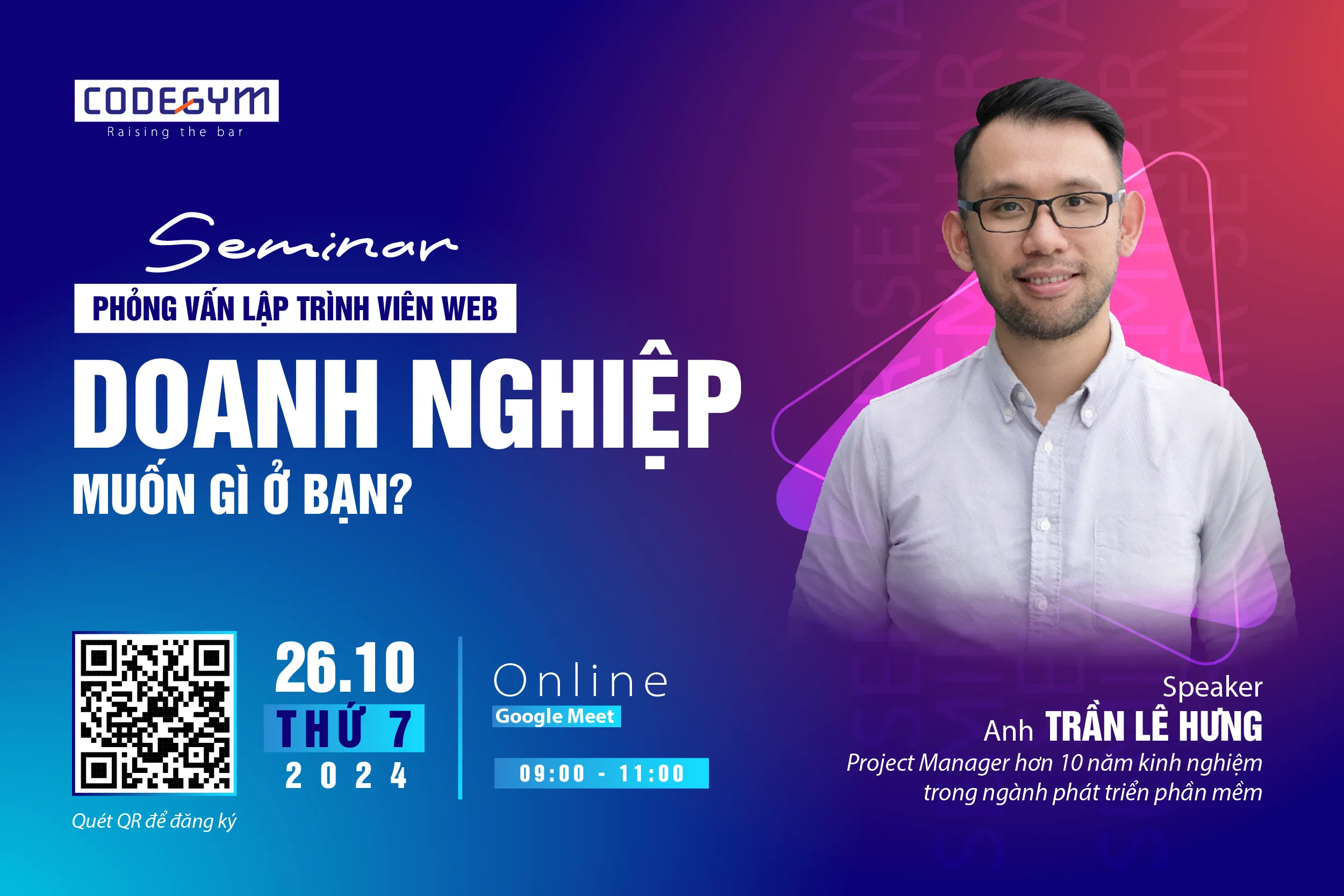 Seminar "Phỏng vấn Lập trình viên Web: Doanh nghiệp muốn gì ở bạn?"