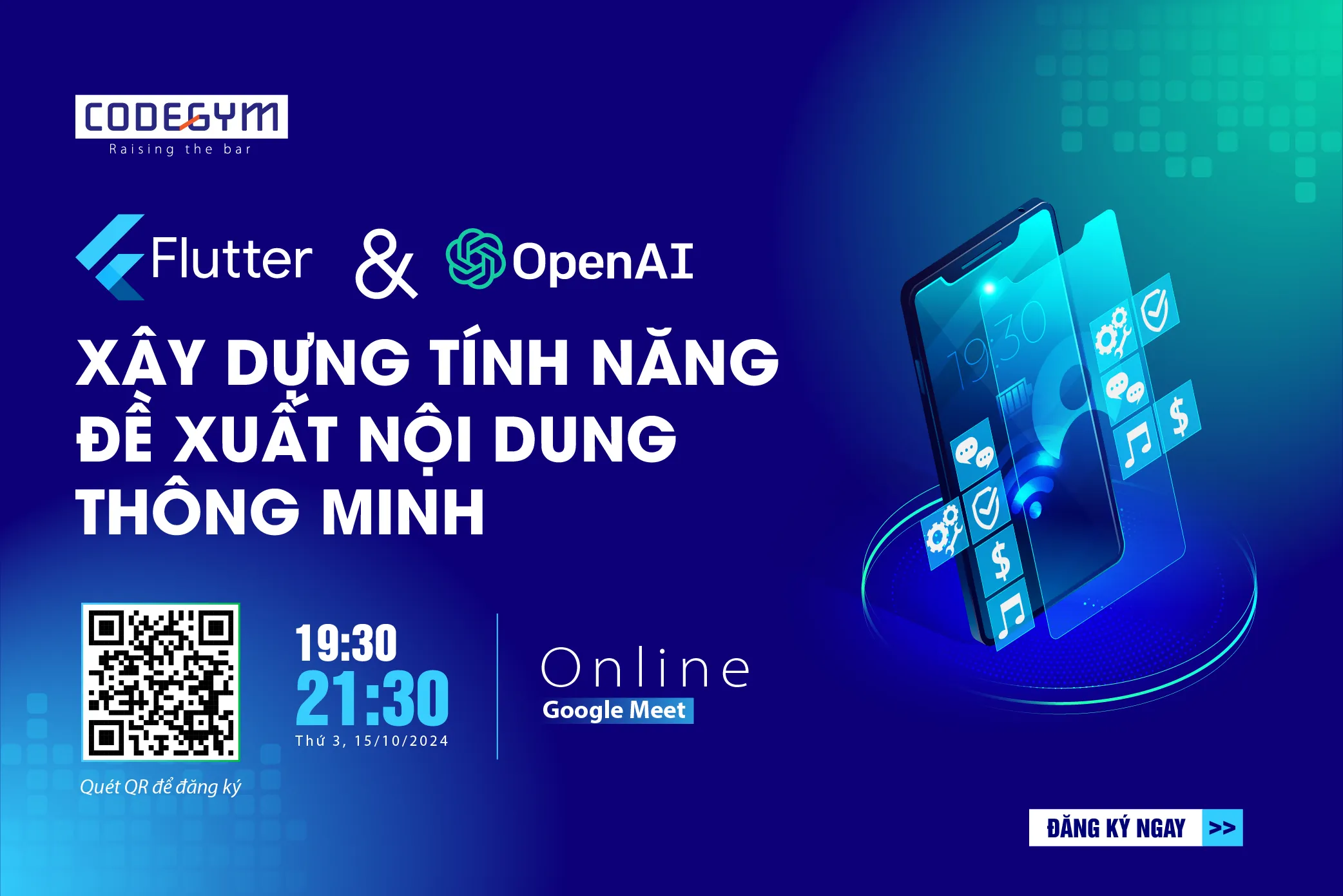 Techtalk “Flutter & OpenAI: Xây dựng ứng dụng đề xuất nội dung thông minh”