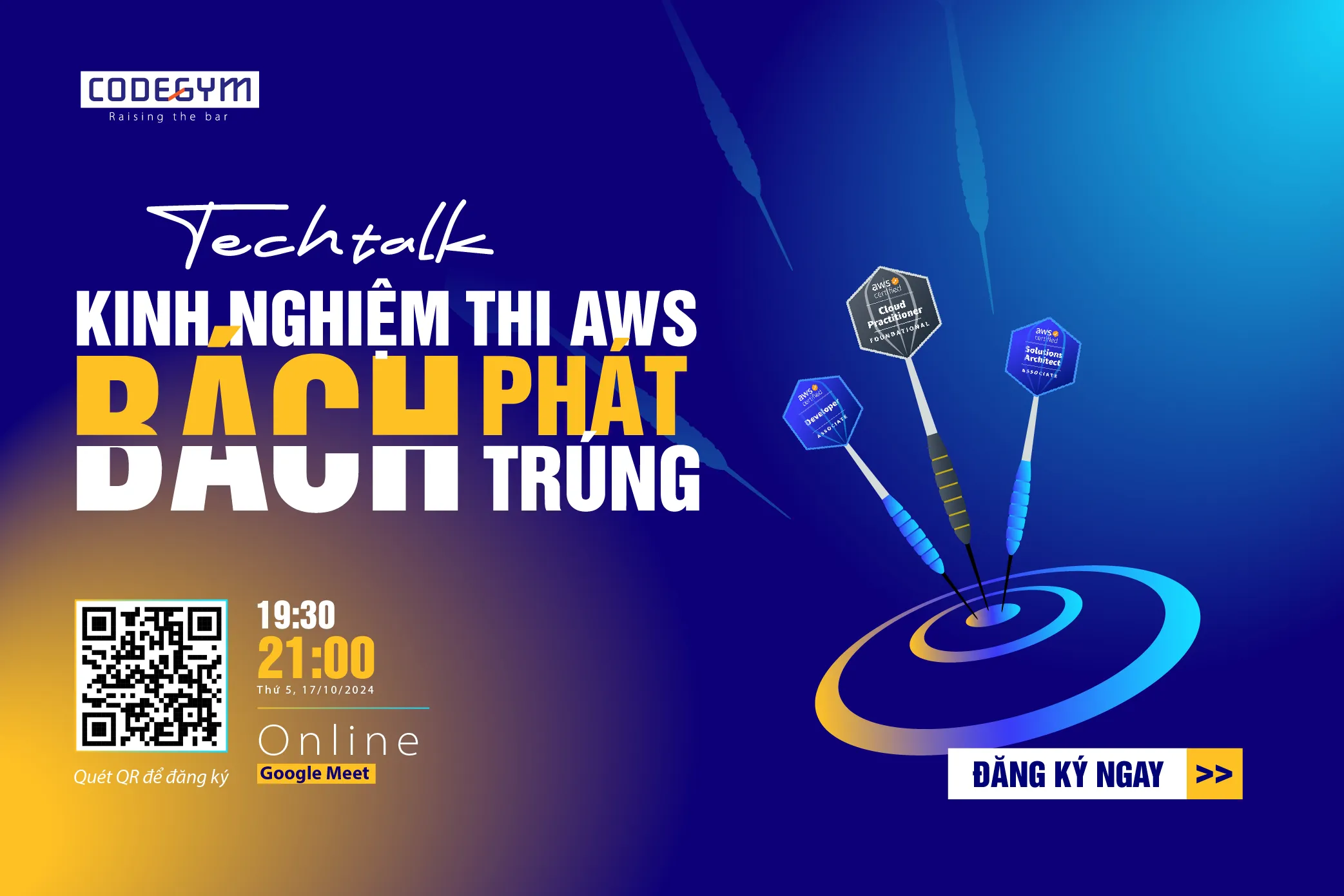 [MIỄN PHÍ] Techtalk “Kinh nghiệm thi AWS bách phát bách trúng”