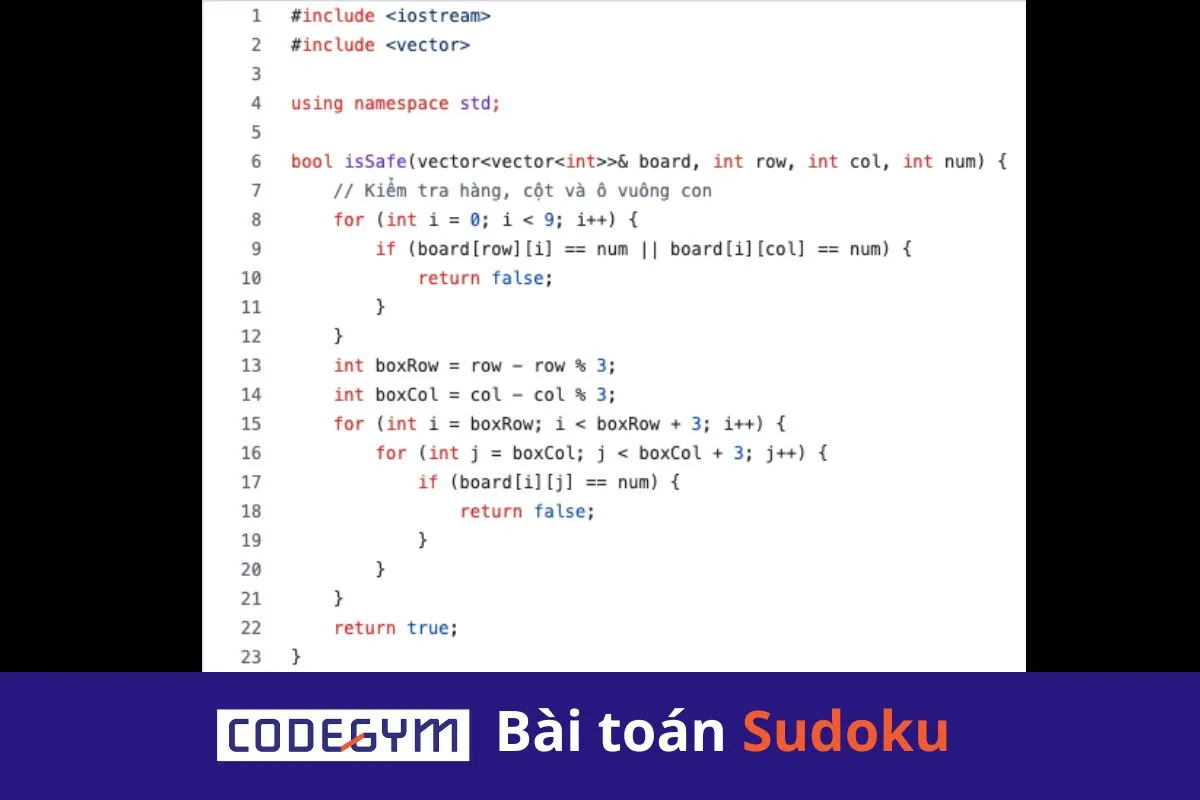 [Mỗi ngày 1 thuật toán] Bài toán Sudoku