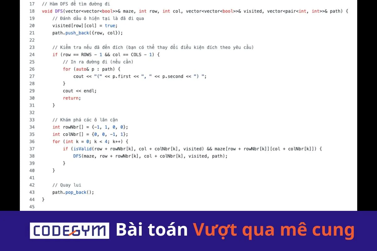 [Mỗi ngày 1 thuật toán] Bài toán Vượt qua mê cung