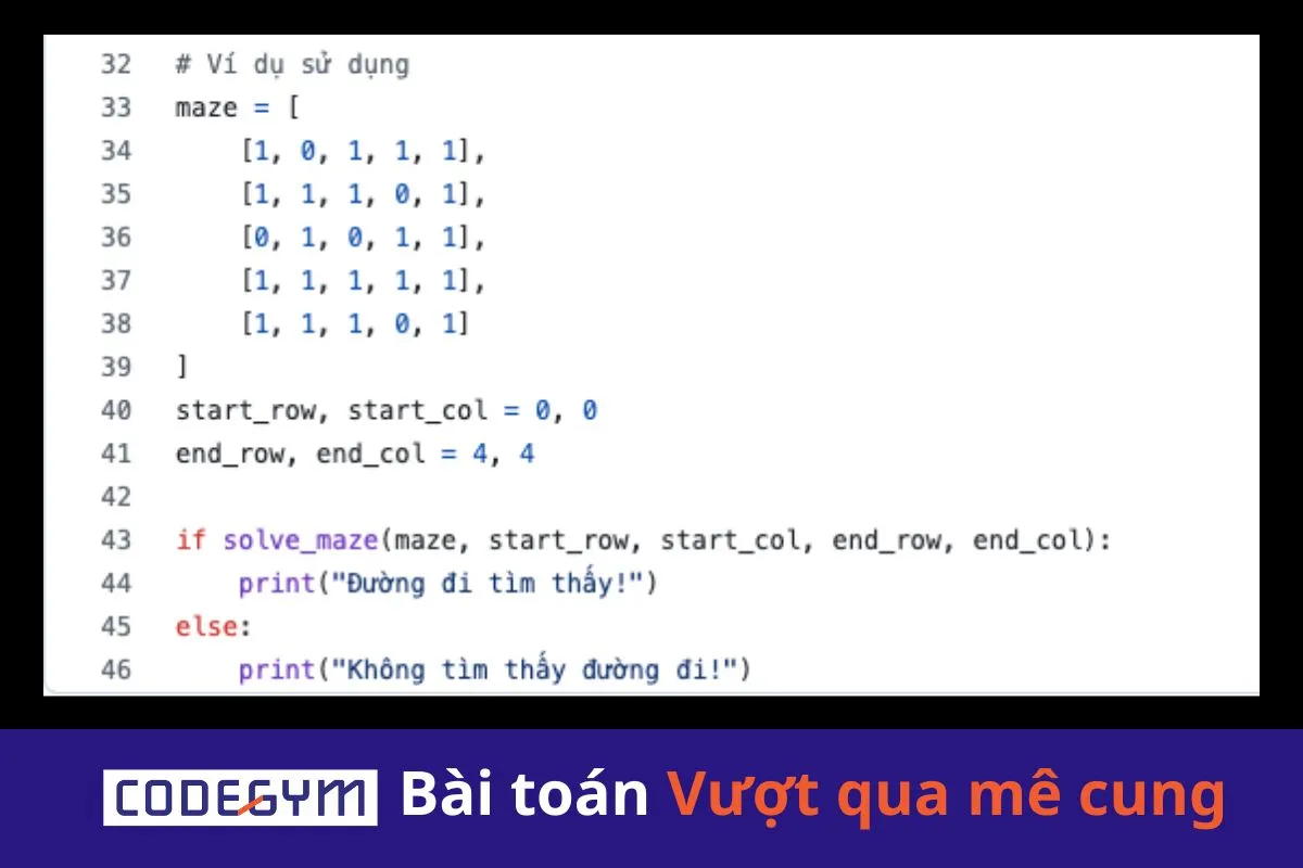 [Mỗi ngày 1 thuật toán] Bài toán Vượt qua mê cung