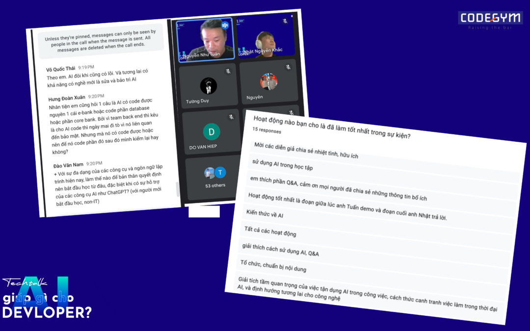 Tech talk "AI giúp gì cho Developer?"