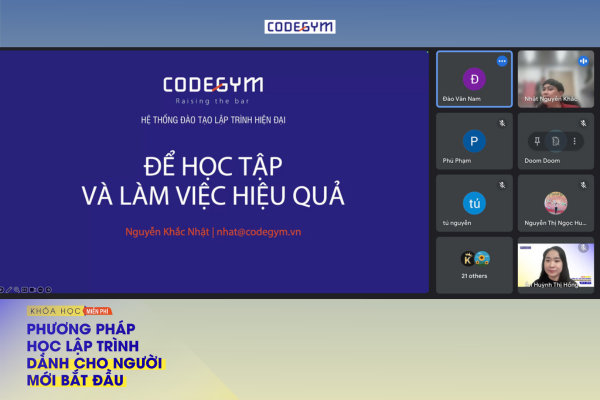 Tổng kết khóa học "Phương pháp học lập trình dành cho người mới bắt đầu"